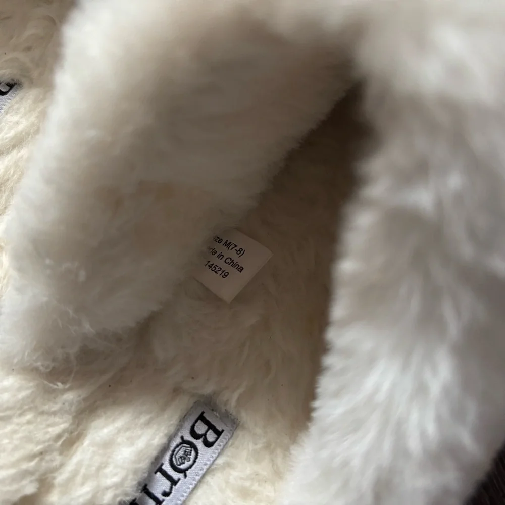 Born Fair Isle‎ Faux Fur Scuff Slippers